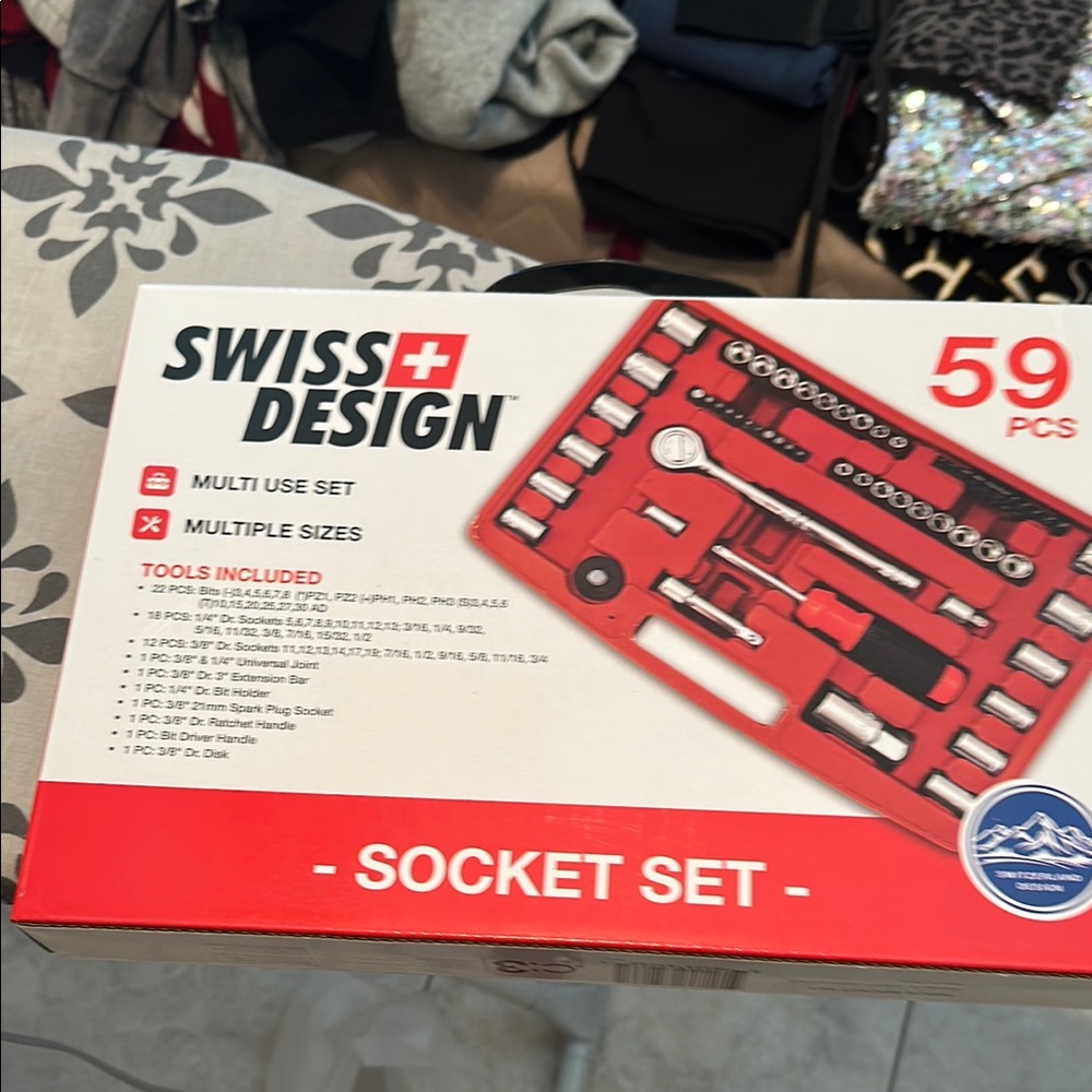 Red Socket Set - 59 PCS - Picture 2 of 4